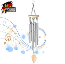 Windspiele Aluminiumlegierung Klangspiel 6 Röhren Garten Balkon Dekoration Gesch