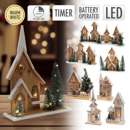 Led weihnachtshaus winterdorf - led,