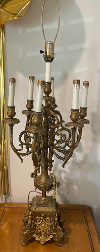Antique brass waldorf table - antique,