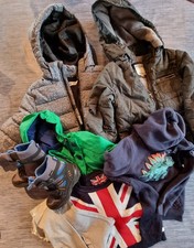 Bekleidungspaket Jungen 104/110, Winterjacken, Winterstiefel