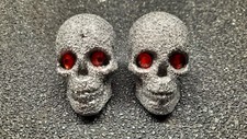 2 Totenkopf Schrauben Skull  Motorrad Trike Chopper Deko