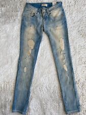 LTB Jeans Hose W 26 L 32 Fit Super Slim Molly Blau 5065 Seasonal Low Rise