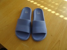 Badeschlappen Hellblau Gr. 40 - 41 gebr. etwas mitgenommen Fotos ger. Porto