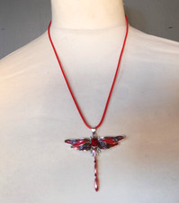 Halskette rote libelle - halskette,
