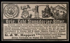 Alte Werbung Reklame 1890 Echt