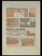 LANDSCHAFT, JUGENDSTIL - 1902 LITHOGRAPHIE - DUFRENE, ART NOUVEAU