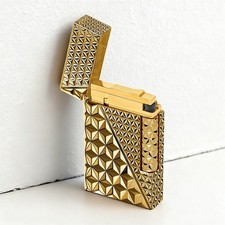 Dual Flame Ligne 2 Fire Head 2 Gold X Line Ligne2 Feuerzeug -S.T. Dupont