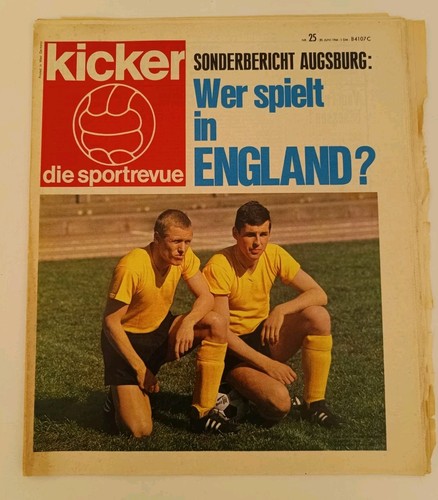 Fussball zeitung kicker - kicker, 1966