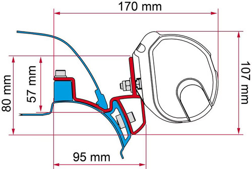 Fiamma f35 adapter - fiamma, vw