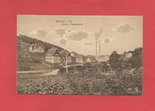 AK von Sebnitz in Sachsen Hube Papierfabrik, 1930, Gartenanlagen ...Schornstein