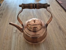 3 Metallgefäße Kupfer und Messing, Kupferkanne, Topf, Schale