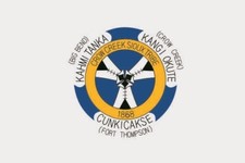 Aufkleber Crow Creek Indianer Flagge Fahne 18 x 12 cm Autoaufkleber Sticker