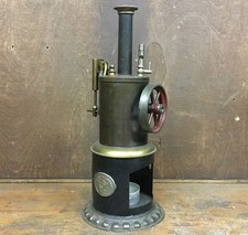 Vintage ERNST PLANK Dampfmaschine #89 stehend oszillierend von 1905-10 Nürnberg