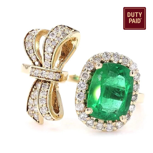 Natural emerald cushion - 1.69,
