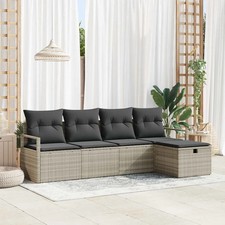 Gartensofa-set mit Kissen mit