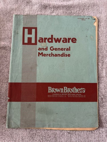 1959 brown bros hardware - bros,