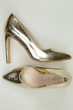 Buffalo LONDON Pumps Damen High Heels Stiletto Peep Toes Gr. EU 39 Gold #qtxeulj
