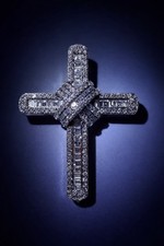 Diamant Kreuz Anhänger 4ct /