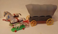 DDR Westernspielzeug "Planwagen"  VEB Spielzeugland
