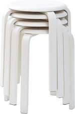 Stapelbare Holzhocker 4er Set