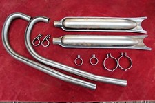 Auspuffanlage KMZ K750 MW750 DNEPR MT12 roh unlackiert KNNES ENDSCHALLDÄMPFER