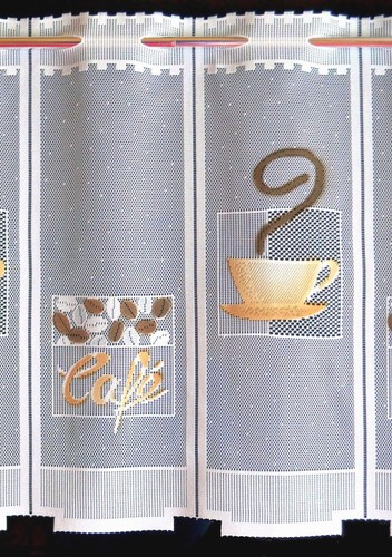 Kaffee küchengardine - kaffee,