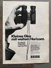 Carl Zeiss Oberkochen Fernglas Original 1974 Vintage Werbung Reklame advert