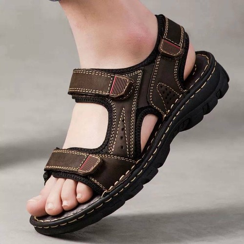 Herren leder sommer sandalen - herren,