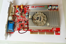 Aktivgekühlte g-force Grafikkarte FX5200 AGP8X 128MB-TV-OUT DVI funktionstüchtig