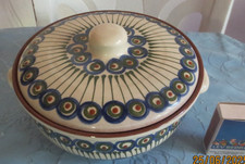 Butterdose Käseglocke Bunzlau Bunzlauer Keramik  Deckeldose Breite 22 cm