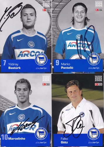 Autogrammkarten hertha - 36,