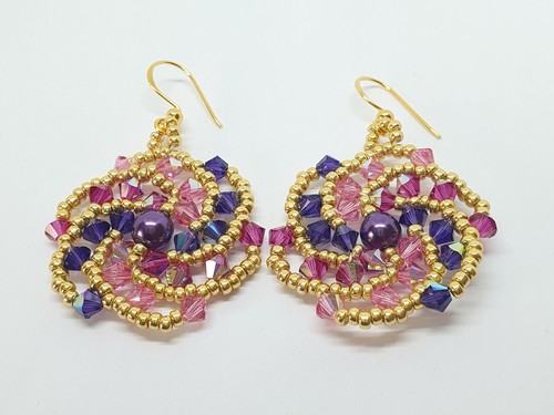 Ohrringe twister mit swarovski - ohrringe,