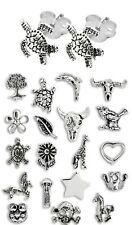 echt silberne Ohrstecker viele