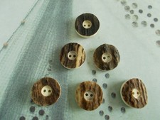 6 echte Hirschhorn Knöpfe