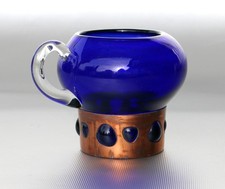 Nanny Still für Raak Amsterdam, Henkelglas Kupferring, H. ~8,5cm, ~310g,~Vintage