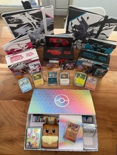 Pokémon Prismatische Ewige Schwarz Weiß Karten Ordner  / je 30 Holo + 100 Bulk