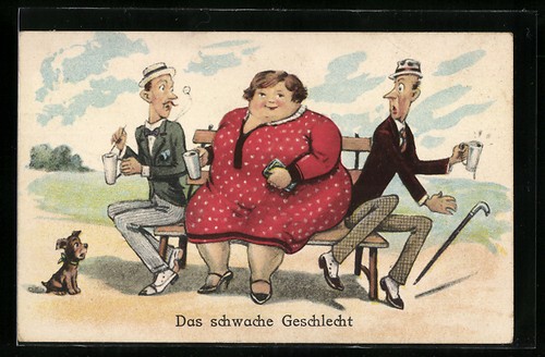Dicke frau verdrängt zwei - dicke,
