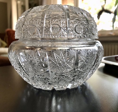 Vintage edel glasdose schale - edel,