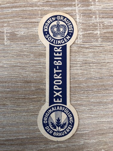 Bieretikett kronenbrauerei - bieretikett,