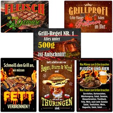 Grill Blechschild 20x30cm