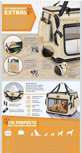 Tresko hunde transportbox - hunde,