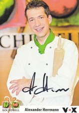 Alexander HERRMANN - dt. TV-Koch, Vox, "Kochduell", Original-Autogramm!
