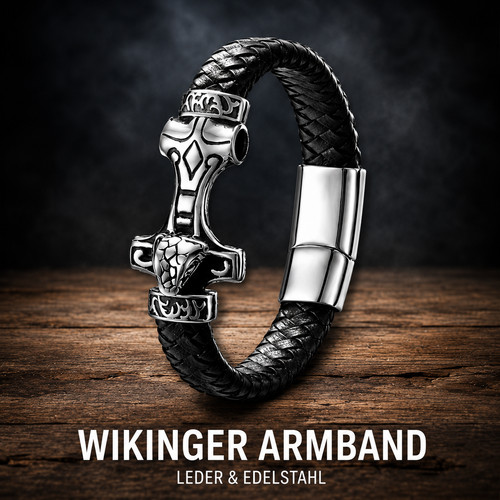 Wikinger armband leder - armband,
