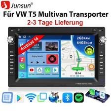 CarPlay Android Autoradio Für VW Polo 9N Golf 4 Passat B5 T5 GPS Navi RDS FM BT
