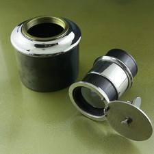 M 57, Chromlinse MAGIC LATERN PETZVAL Typ Beamer 10 x 10 cm ☆☆☆☆