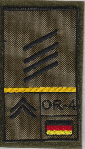Bundeswehr rangabzeichen klett - bundeswehr,