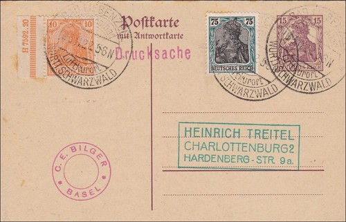 Germania sonderstempel bad - sonderstempel,