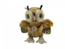 Steiff Tier 033100 - Uhu Eule 10 cm. Top Zustand  