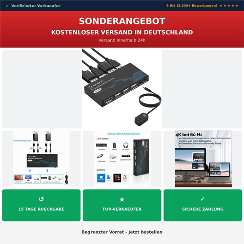 Tcnewcl displayport kvm switch - tcnewcl,