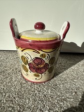 Keramik Topf Mit Deckel Bunt 